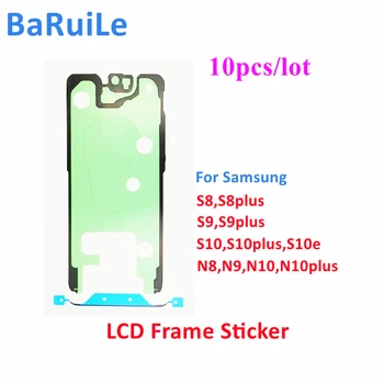BaRuiLe 10шт ЖК-Рамка Наклейка для Samsung Galaxy S10 S20 S21 Plus Note20 S22 S23 Ultra Note10 Передняя Панель Клейкая Лента