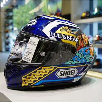 Шлем SHOEI X14, шлем Blue Cat, Полнолицевый гоночный мотоциклетный шлем Casco De Motocicle