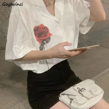 Рубашки женские летние винтажные нежные женские универсальные классические камзолы Mujer в корейском стиле, модные, повседневно популярные