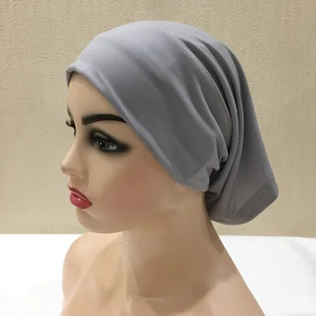Головной платок, обертывания для женщин, Хиджаб, нижняя шапочка с открытыми концами, Тюрбаны, обертывание