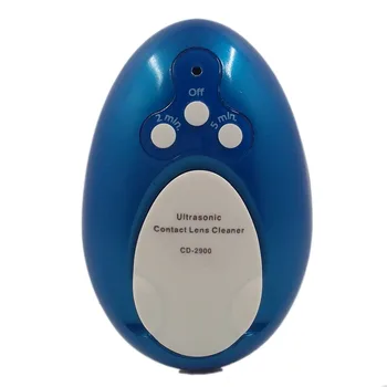 CD-2900 2 минуты чистого раствора для ежедневного ухода Цвет синий Ультразвуковой очиститель контактных линз Устройство для чистки контактных линз
