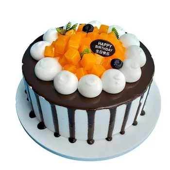 Имитационная модель торта, фруктовый шоколадный торт на день рождения, модель поддельного торта, пластиковый образец, реквизит для съемок, свадебные украшения