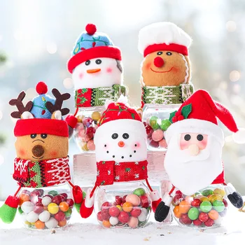 Новые рождественские украшения, банка для конфет, подарочная коробка для детей, банка для снеговика для пожилых людей, коробка для конфет