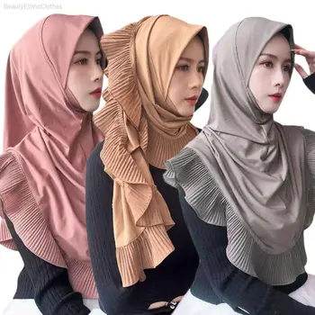Женское цельное платье Amira Cap, арабский головной платок, мусульманский хиджаб, шали, тюрбан, Малайзийский головной убор