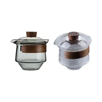 Стеклянная чайная чашка, чайные чашки, Стеклянные кружки, термостойкая стеклянная чайная чашка Gong Fu cha для домашнего офиса