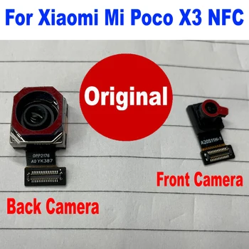 Оригинальная Задняя Большая Основная Камера Заднего Вида Для Xiaomi Mi Poco X3 Модуль NFC Передняя Маленькая Фронтальная Камера POCOX3 Запчасти Для Гибкого Кабеля Телефона
