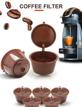 1 шт. многоразовые кофейные капсулы, Фильтровальная чашка, совместимая с Dolce Gusto, многоразовые кофейные капсулы, кухонные капсулы со сладким вкусом