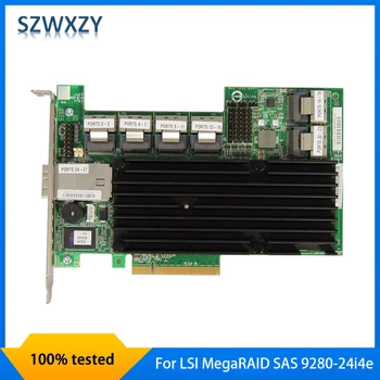 Оригинал для LSI MegaRAID SAS 9280-24i4e с 24 внутренними портами RAID-контроллера 6 ГБ/С SATA PCI-E RAID Expander