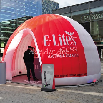 Портативная надувная палатка в форме купола для наружной выставки/Надувной воздушный купол для рекламы продажи