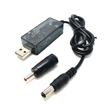 USB к DC 5,5x2,1 мм Кабель Питания для Маршрутизатора от 5 В до 9 В/12 В USB-Разъем для Зарядки Конвертер Кабель-адаптер 3,5x1,35 R9UA