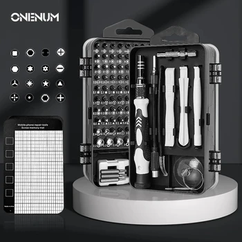 Набор профессиональных отверток ONENUM, магнитные биты, Комбинированный набор из нескольких аксессуаров С телескопической штангой для ремонта телефона, ручной инструмент