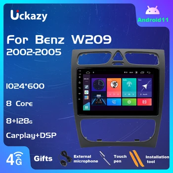 Uckazy 2 Din Android Автомагнитола Стерео Для W203 11 Mercedes Benz Vito W639 W168 Vaneo Clk W209 W210 M/ML Мультимедийный Аудиоплеер GPS Навигация Головное Устройство 2 ГБ DSP