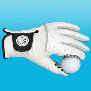 Перчатки для гольфа для левой и правой руки, 1 шт., мягкие, дышащие мужские перчатки для гольфа, перчатки из овчины с противоскользящей зернистостью, мужские перчатки для гольфа
