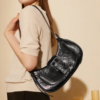 Роскошные Мягкие женские сумки через плечо из натуральной кожи, женские сумки-мессенджеры, модная женская квадратная сумка для покупок, новинка 2023 года