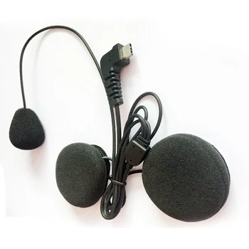 2022 Новый USB-Мягкий Наушник Type-C и микрофон Для мотоцикла BT-S2 BT-S3 Bluetooth-Домофон Для Встроенных Полнолицевых Шлемов