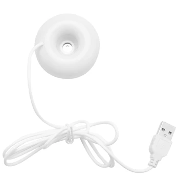 Белый пончик-увлажнитель usb офисный настольный мини-увлажнитель портативный креативный очиститель воздуха белого цвета