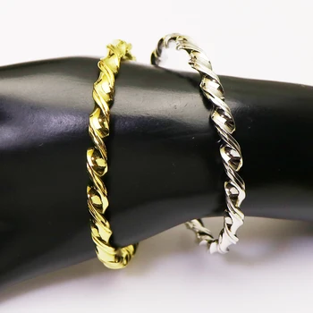 5шт Новый дизайн Тонкие спиральные браслеты смешанный цвет ювелирных изделий высококачественный металлический браслет модные украшения для женщин 51370