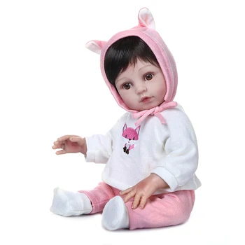 NPK 48 см, мягкая силиконовая кукла-реборн, реалистичная, гибкая, премиального размера, очаровательная, приятная, сладкая кукла, Рождественский подарок
