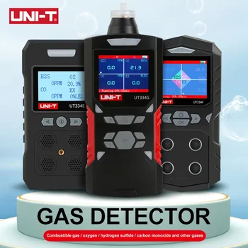 Детектор утечки газа UNI-T 4 в 1, портативный голосовой монитор качества воздуха UT334E UT334F