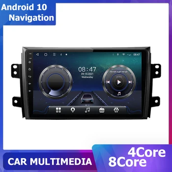 Android 11 Мультимедийный стереоплеер Автомобильный Радиоприемник Для Suzuki SX4 2006-2013 carplay 2 Din Sat Navi 6 + 128G 8-ядерный GPS Навигация DSP