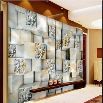 wellyu Custom большая фреска 3D стерео мрамор с тиснением в виде розы для телевизора на фоне нетканых обоев papel de parede para quarto