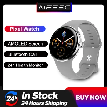 2023 Пиксельные Смарт-часы Мужские Bluetooth Call 1,3-дюймовый AMOLED-экран 24h Монитор Сердечного Ритма с Кислородом в крови IP68 Спортивные Умные Часы Женские