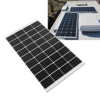 Монокристаллическая солнечная панель 120 Вт 18 В, водонепроницаемая, высокая эффективность для лодки, тягача, прицепа, грузовика RV