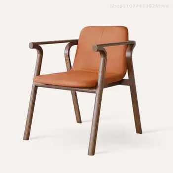 Деревянный дизайнерский стул Продвинутый Офис Минималистичные Современные Обеденные стулья Креативная мебель для спальни Para El Hogar Кухонная мебель