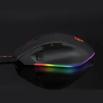 Компьютерная мышь с RGB подсветкой, подключаемый игровой приемник USB 5000 точек на дюйм, проводная оптическая мышь, проводная мышь для ноутбука