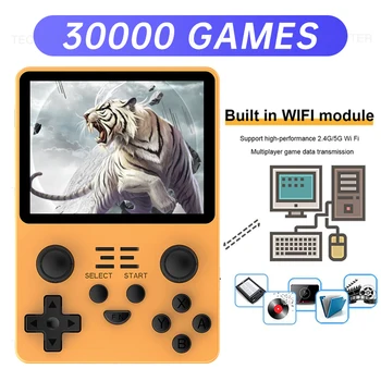 Игровая приставка RGB20S с 3,5-дюймовым IPS-экраном, портативный игровой плеер, Встроенная игровая приставка с открытым исходным кодом для 30000 + игр