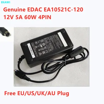 Подлинный EDAC EA10521C-120 12V 5A 60W 4PIN Адаптер Переменного Тока Для WINTEC Monitor Блок Питания Ноутбука Зарядное Устройство