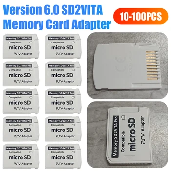 10-100 шт SD2VITA для PS Vita Карта памяти TF Адаптер для PS Vita PSV 1000 2000 Системная Игровая карта Henkaku 3,65 Micro SD