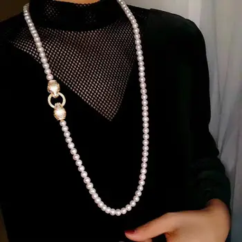 великолепное круглое белое жемчужное ожерелье Южного моря диаметром 10-11 мм, 22 дюйма, 925-дюймовые ожерелья-цепочки, ювелирные изделия, жемчужное ожерелье, ожерелье с кисточками