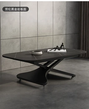 Чайный столик для небольшой гостиной двойного назначения, итальянский минималистичный многофункциональный чайный столик для подъема каменной плиты