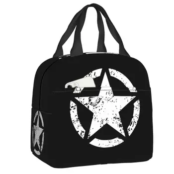 Военные Тактические сумки для ланча с изоляцией Army Star для женщин и мужчин, Герметичный Теплый Кулер, термос для ланча для детей, школьников
