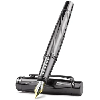 Роскошная перьевая ручка STONEGO, ручка со средним кончиком и твист-конвертером, используется со стандартными чернилами, металлическими перьевыми ручками для каллиграфии.