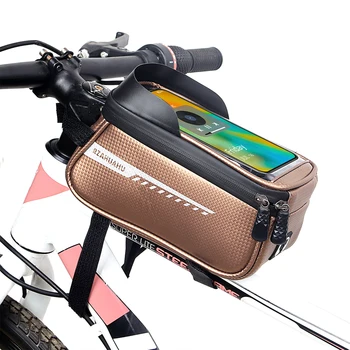 Сумка с верхней трубкой на передней раме, водонепроницаемые сумки для крепления велосипедного телефона с сенсорным экраном, чехол для держателя телефона, набор для хранения инструментов для велоспорта, велосипеда