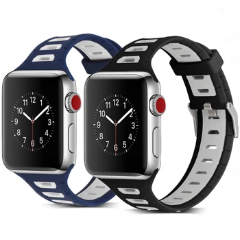 Силиконовый ремешок Для Apple watch Ultra 49 мм 8 7 45 мм 41 мм браслет дышащий браслет Для Apple watch 6 5 4 3 SE 44 мм 42 мм 40 мм