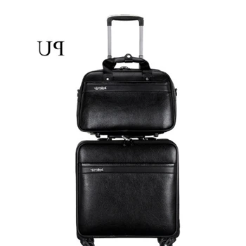 Мужской чемодан на колесиках для деловых поездок, набор чемоданов 18 