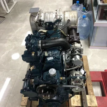 Новый двигатель V3800 в сборе для экскаватора Kubota