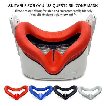Накладка для глаз, дышащая силиконовая маска от пота, светозащищающий чехол для глаз, подушка для лица для гарнитуры Oculus Quest 2, очков виртуальной реальности Quest2