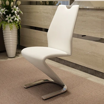 Современный минималистичный обеденный стул для кухни Мебель для дома Скандинавский обеденный стул для взрослых Письменный стул Креативная художественная кожа