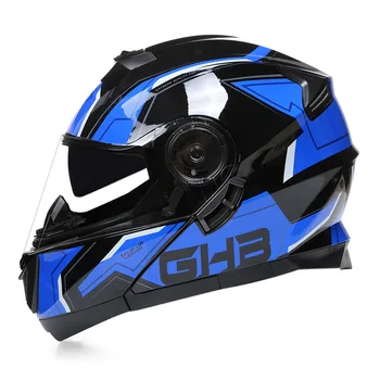 Одобренный DOT Модульный шлем для мотоциклетной безопасности Touring с откидывающимся верхом, с двойным забралом, с открытым лицом, Kask Casco для езды на уличном скутере Capacete