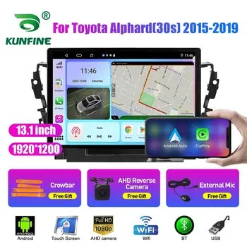13,1-дюймовый Автомобильный радиоприемник для Toyota Alphard (30s) 2015 -19 Автомобильный DVD GPS Навигация Стерео Carplay 2 Din Центральный Мультимедийный Android Auto