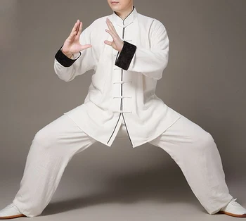 Унисекс, летнее и весеннее белье для стирки, униформа для тайцзи, одежда для боевых искусств кунг-фу, костюм для медитации дзен