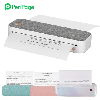 Принтер PeriPage A40 A4 Wirless Printer USB Android BT Печатает PDF-Файл, Веб-страницу, Контрактное Изображение с 10 Рулонами Термобумаги