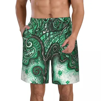 Быстросохнущие плавательные шорты для мужчин, купальники, мужские плавки, летняя пляжная одежда для купания Magic Tree