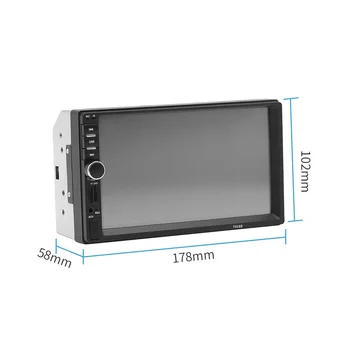 Универсальный 7-дюймовый 2-Din Автомобильный радиомагнитофон Плеер с сенсорным экраном Стерео MP5 Bluetooth Мультимедийный плеер с камерой 7018B