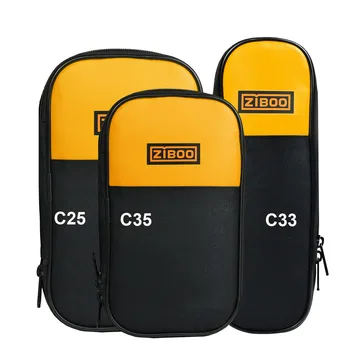 Мягкий чехол для клещей ZIBOO C25 C33 C35/мягкий чехол для переноски на молнии; Оригинальная холщовая сумка для мультиметра FC25 UT-B01 для переноски Водонепроницаемая