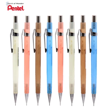 1шт Механический карандаш Pentel P205CL Прозрачный стержень нелегко сломать, грифель 0,3/0,5 мм для рисования автоматическим карандашом